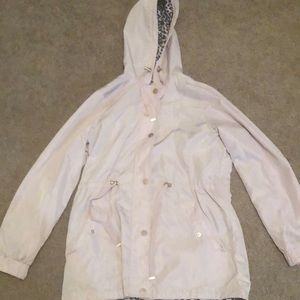 Time and tru leopard and blush rain coat/spring jacket